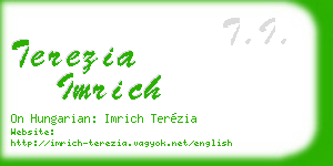 terezia imrich business card